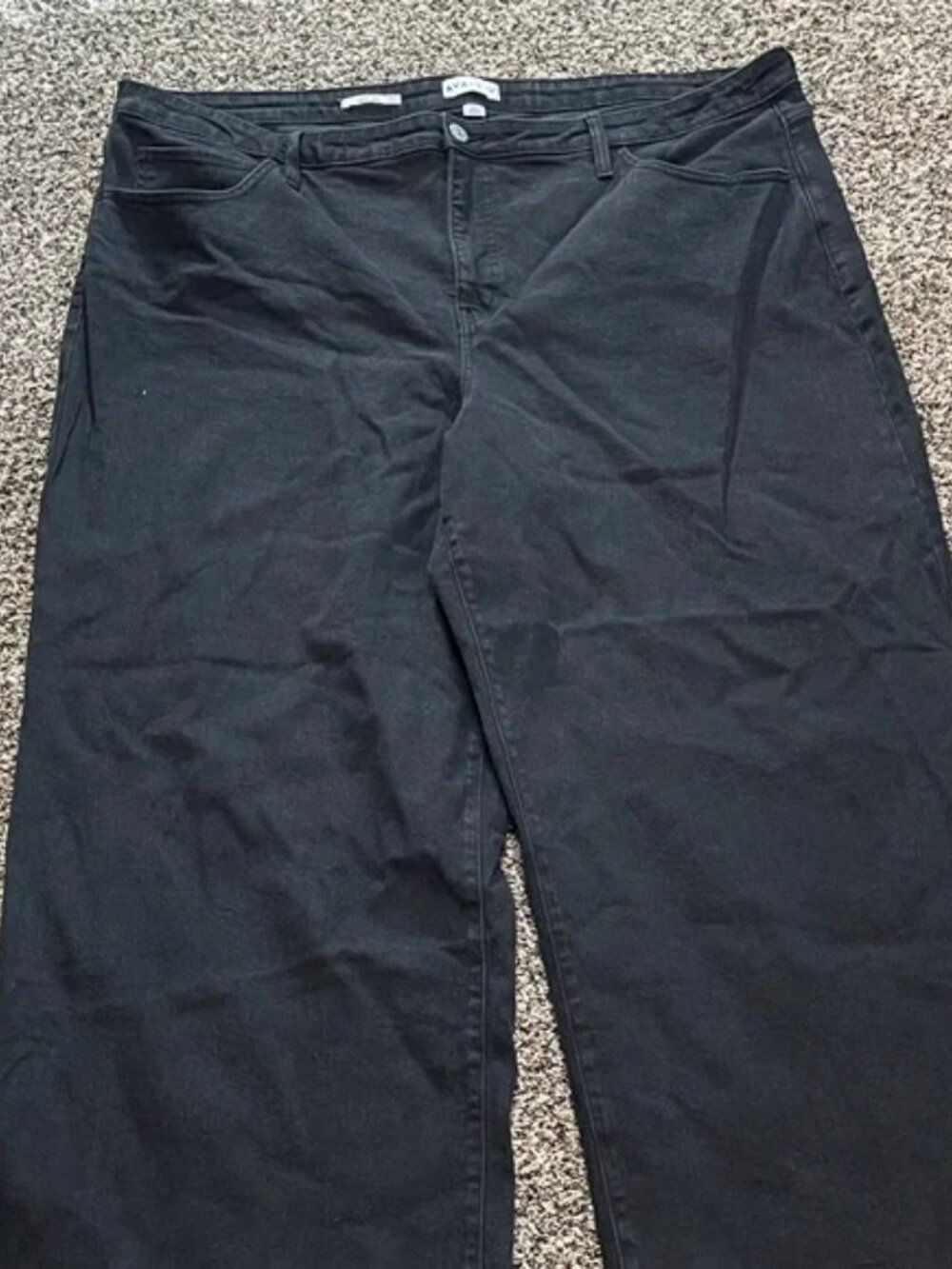 Ava & Viv High Rise Wide Leg Black Wash Plus Size 26 Denim Trousers | NWOT - Picture 9 of 11